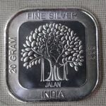 20GM RECTANGLE TREE SILVER COIN 999 FINE SILVER COIN JALAAN'S 999 FINE SILVER COIN