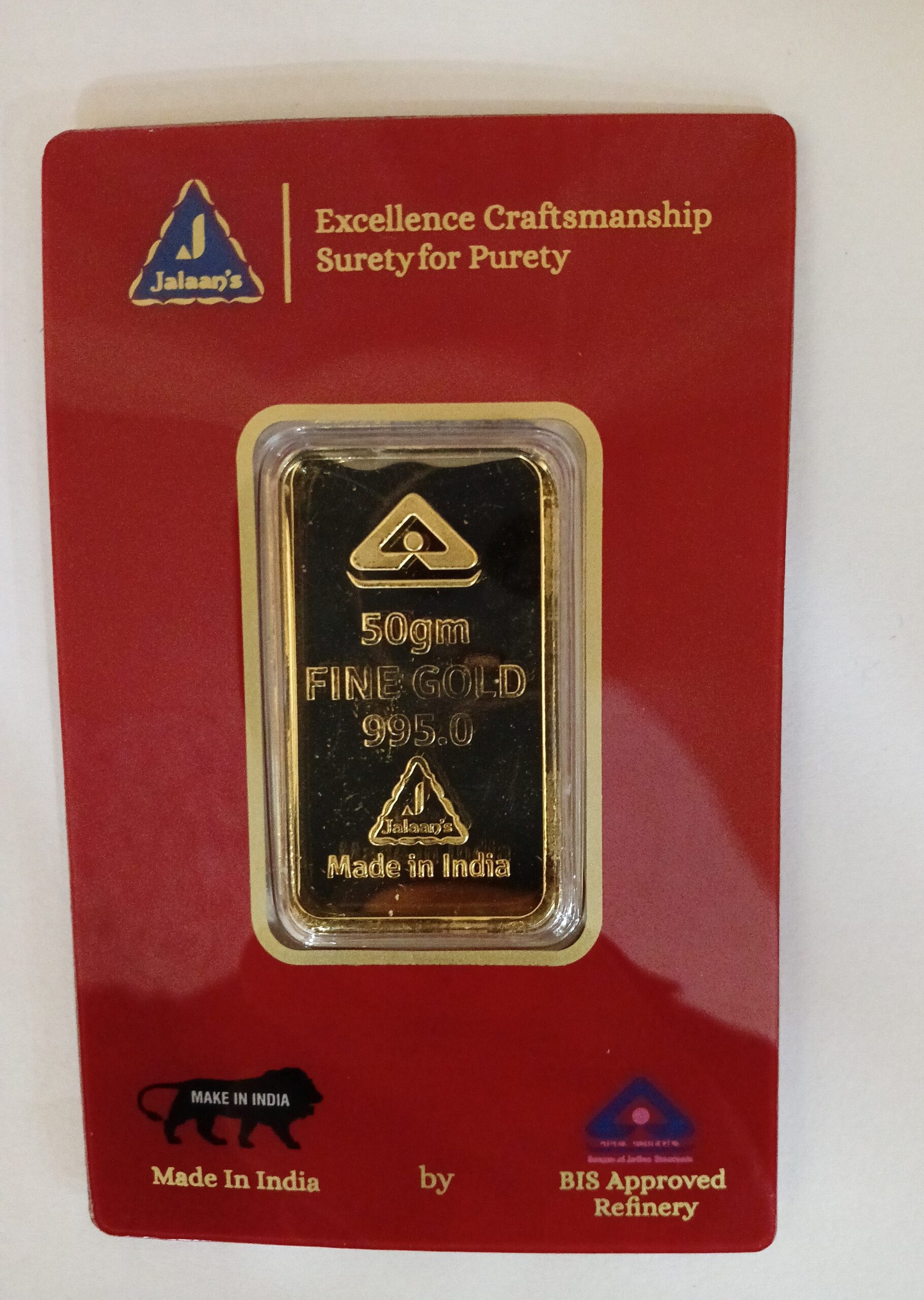50GM GOLD BAR 995 JALAAN 995 GOLD BAR 50GM
