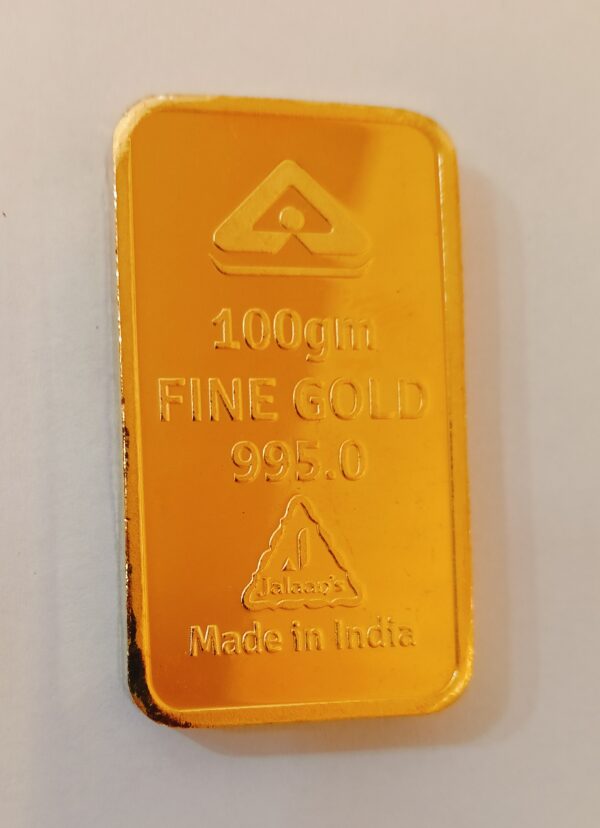 100GM GOLD BAR 999 JALAAN'S 100GM GOLD BAR 999