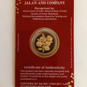 10GM ROSE FLOWER GOLD COIN , 999 GOLD COIN, JALAAN'S GOLD COIN