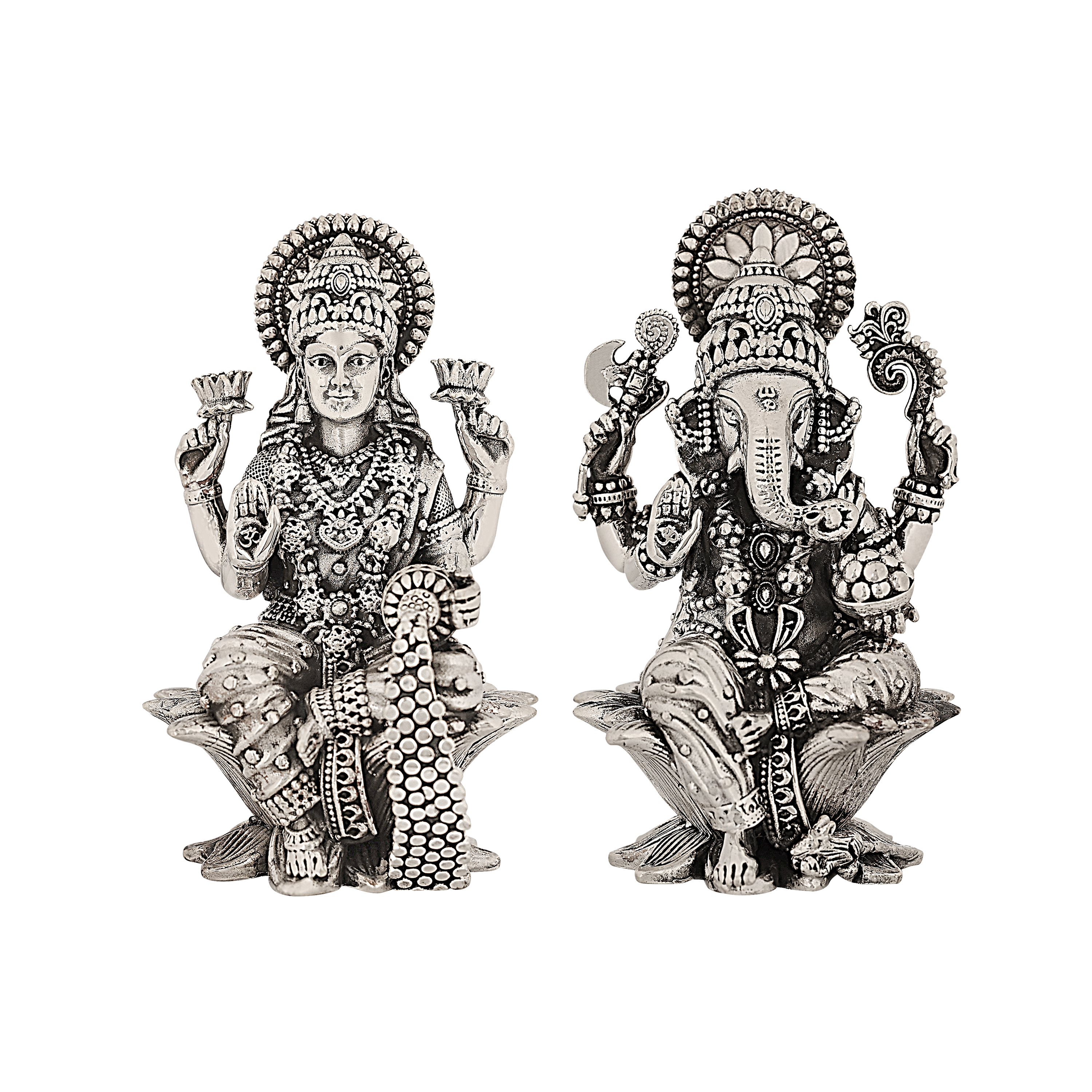 BIS HALLMARKED JALAAN'S 92.5% LAKSHMI GANESH JI MURTI