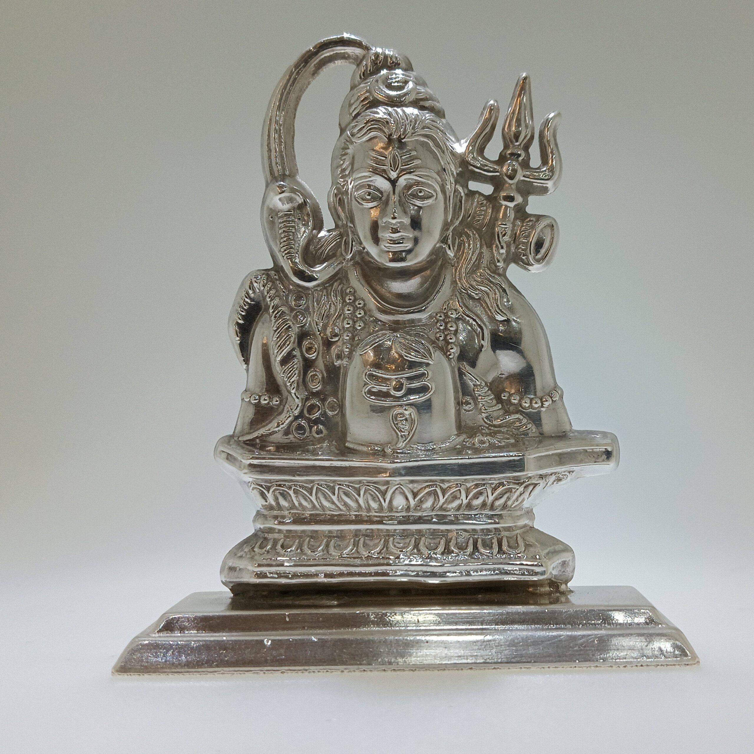 SHIV JI MAHAKAL SHIV SHANKER SILVER MURTI JALAAN'S SILVER JEWELLERY
