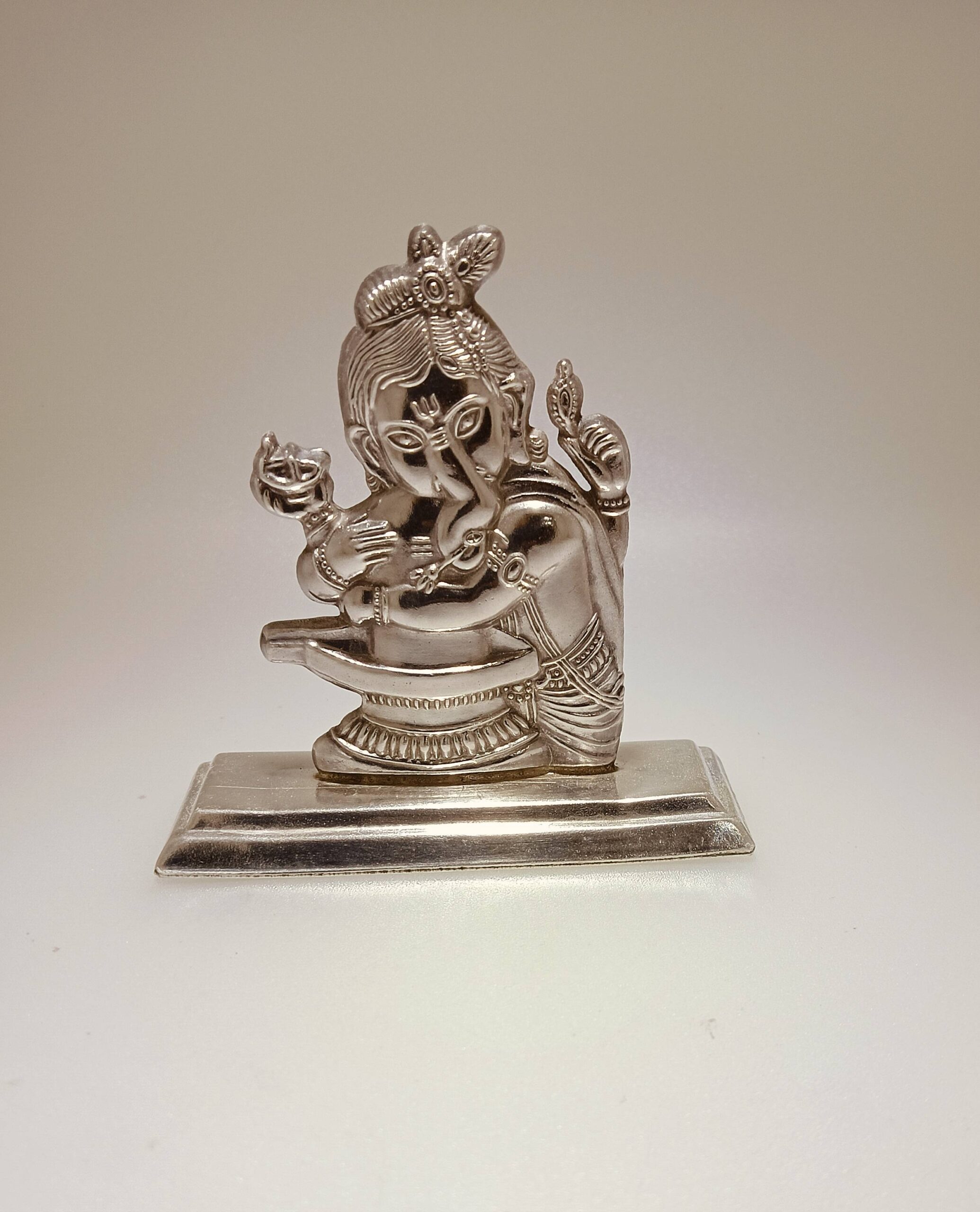 SHREE GANESH BHAGWAAN JI KI MURTI SILVER JEWELLERY 92.5% JALAAN'S SILVER JEWELLERY