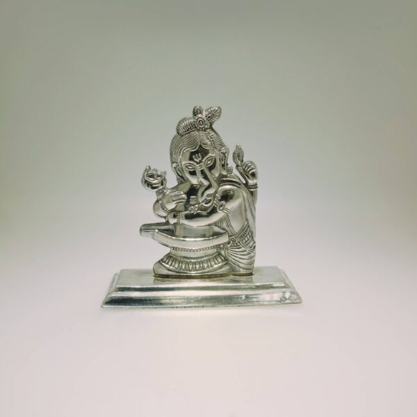 SHREE GANESH BHAGWAAN JI KI MURTI SILVER JEWELLERY 92.5% JALAAN'S SILVER JEWELLERY