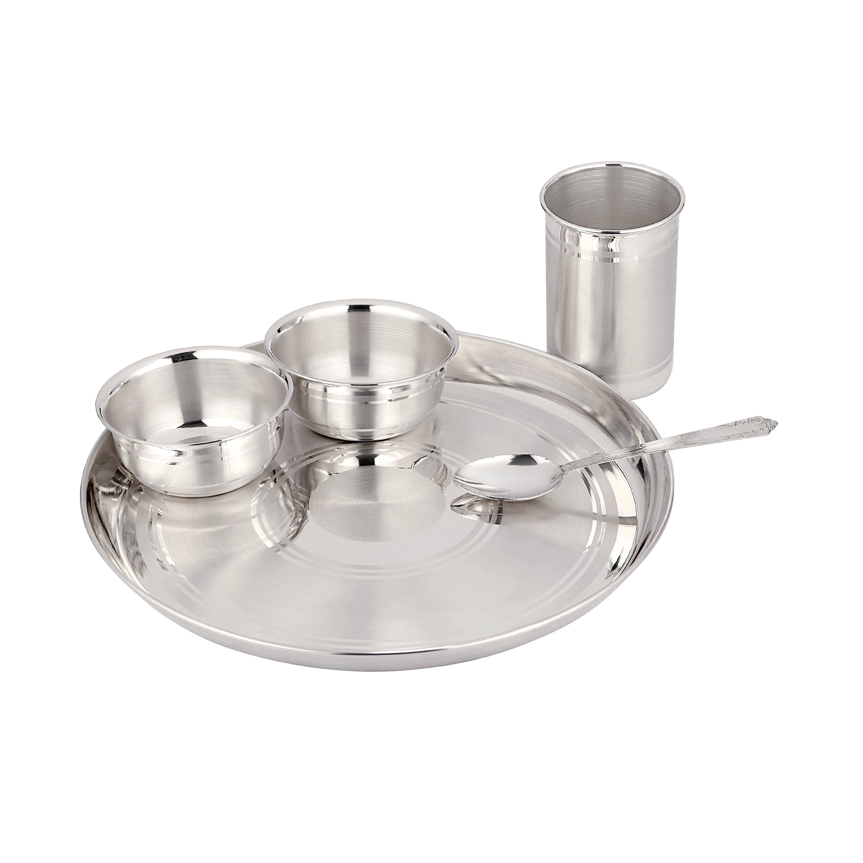 BIS Hallmarked Jalan's 92.5% Pure Silver Full Utensil Set – a complete collection of traditional elegance and certified purity.