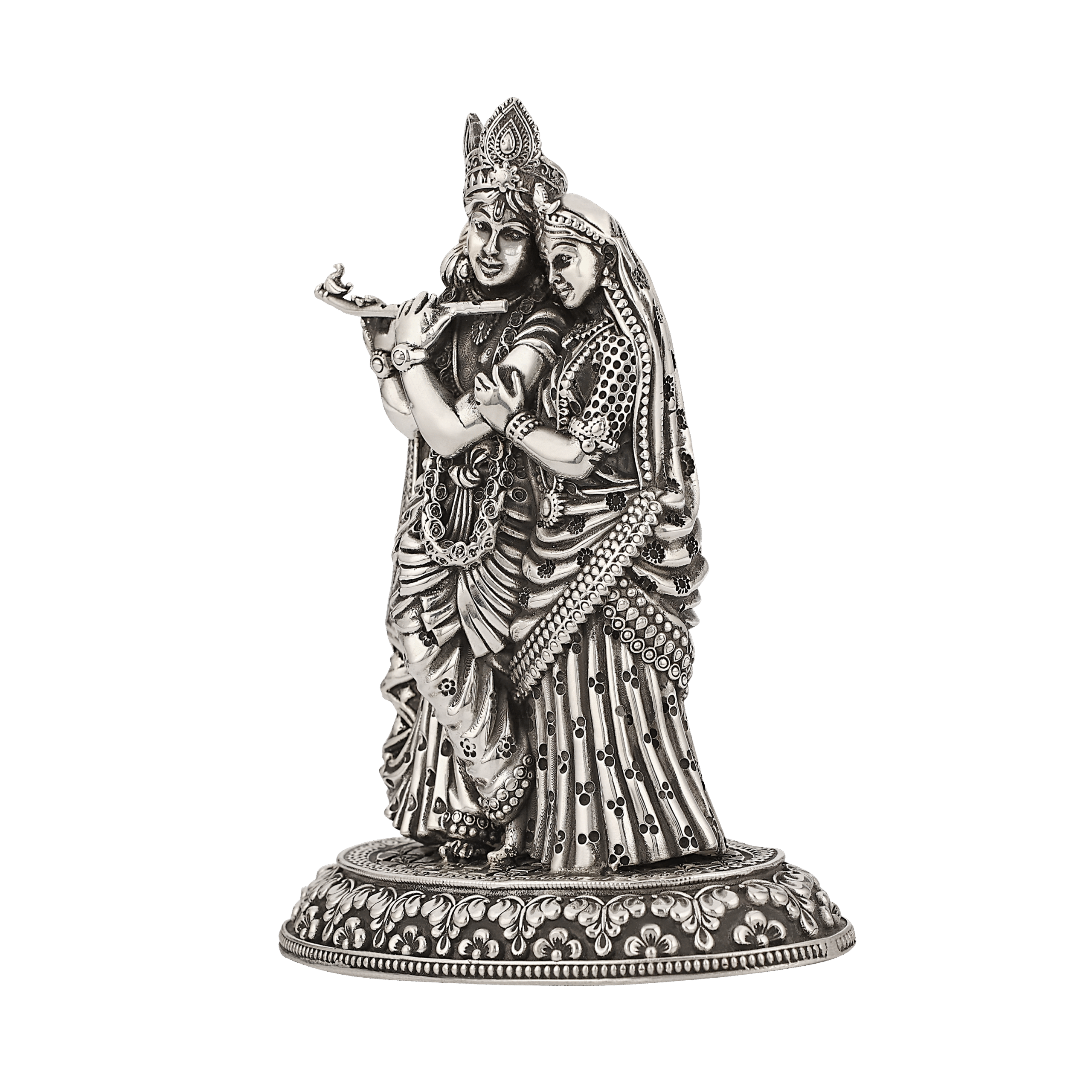 BIS HALLMARKED JALAAN'S 92.5% SHREE RADHA KRISHNA SILVER JEWELLERY