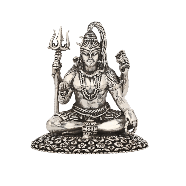 BIS HALLMARKED JALAAN'S 92.5% SHREE SHIVJI MURTI SILVER JEWELLERY