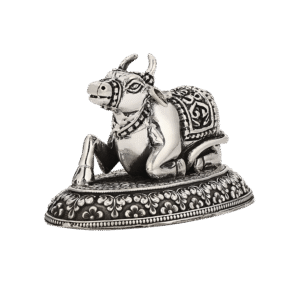 BIS HALLMARKED JALAAN'S 92.5% SHREE NANDI JI MURTI SILVER JEWELLERY