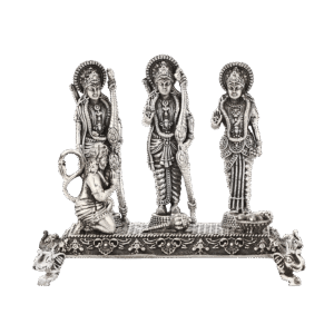 Jalan’s BIS Hallmarked 92.5% Shree Ram Darbaar Murti in pure silver – a divine masterpiece symbolizing righteousness, devotion, and harmony. Perfect for home temples or spiritual gifting.