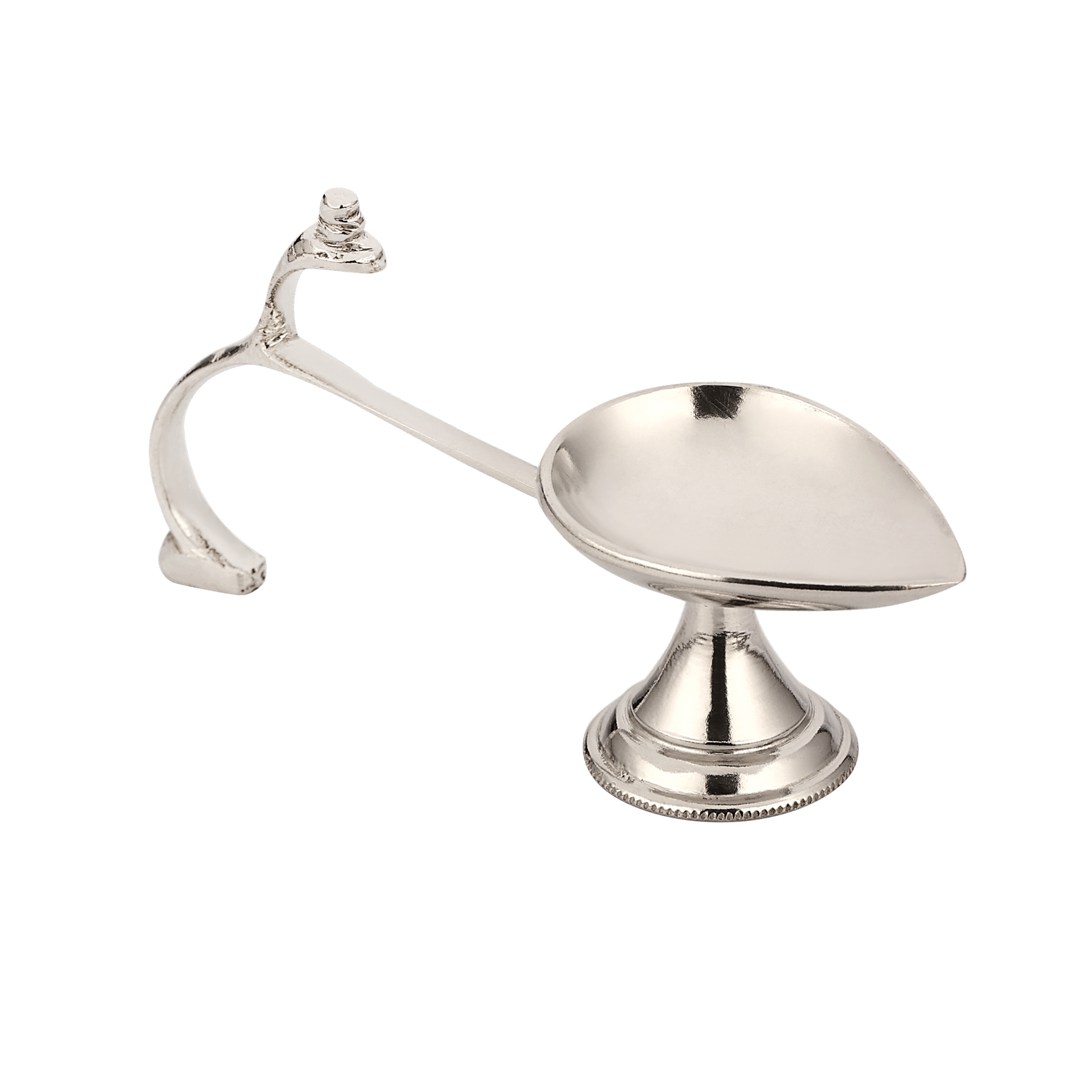 Jalan’s BIS Hallmarked 92.5% Silver Pooja Standing Diya – an elegant, handcrafted silver diya designed to stand tall and radiant during your spiritual rituals and festive poojas.
