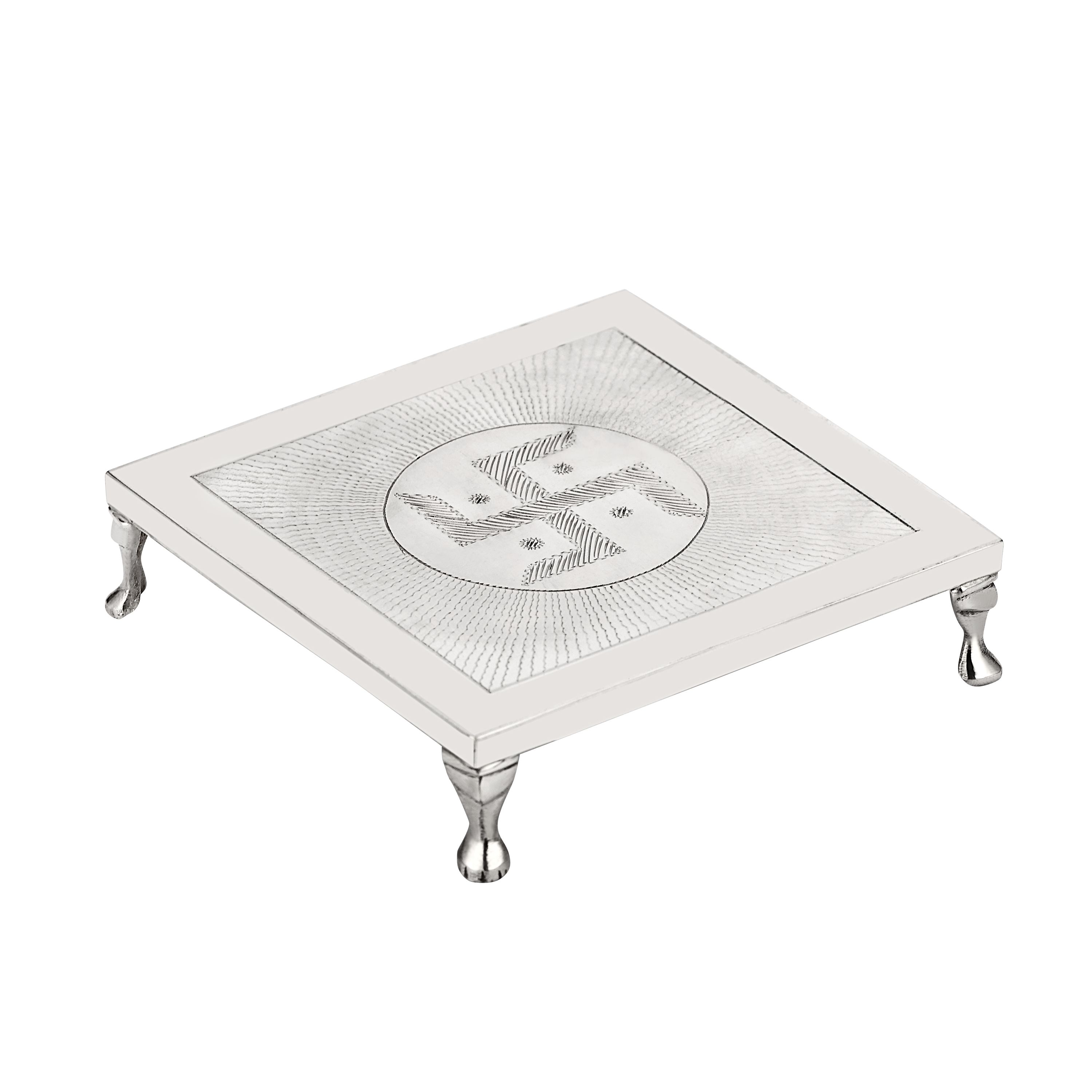 Jalan's 92.5% Swastik Khat Silver Jewellery is BIS Hallmarked for guaranteed purity. Symbolic and sophisticated, this piece blends cultural richness with fine sterling silver craftsmanship.