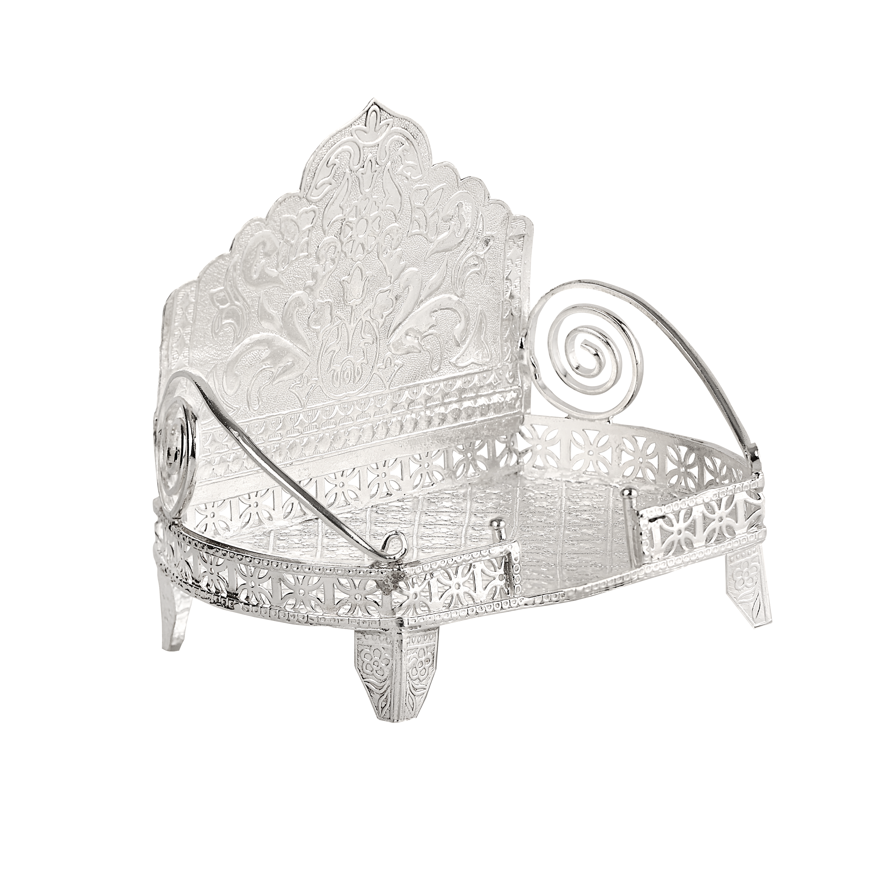Jalan's 92.5% Silver Throne Jewellery, BIS Hallmarked for purity, exudes regal elegance. Designed to make a bold statement, it reflects royalty in every detail.